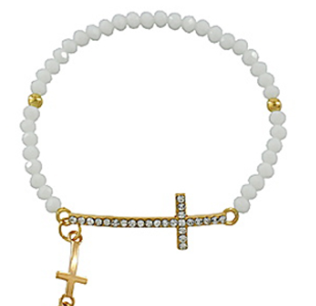 Cross Beaded Bracelet