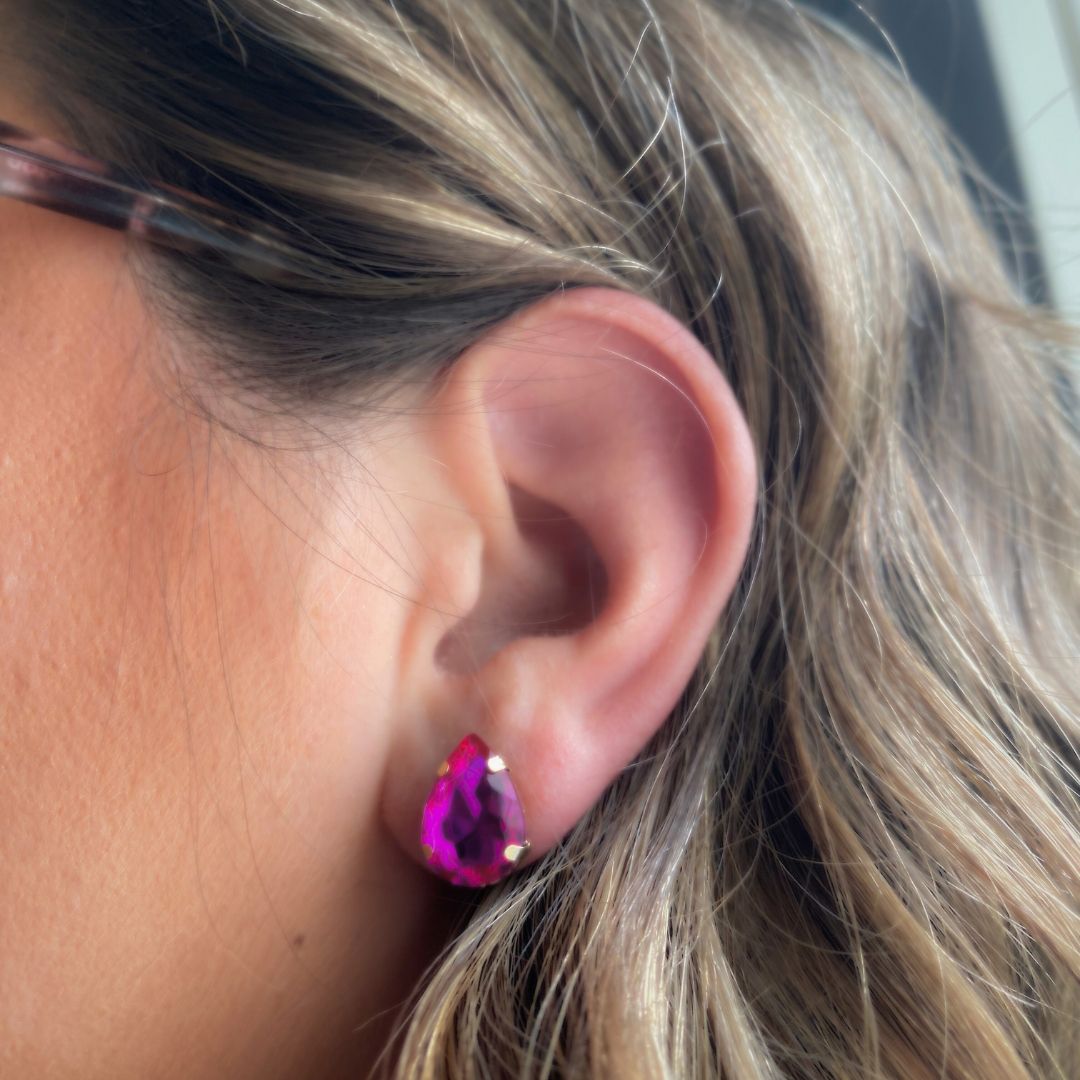 Jewel Teardrop Earrings