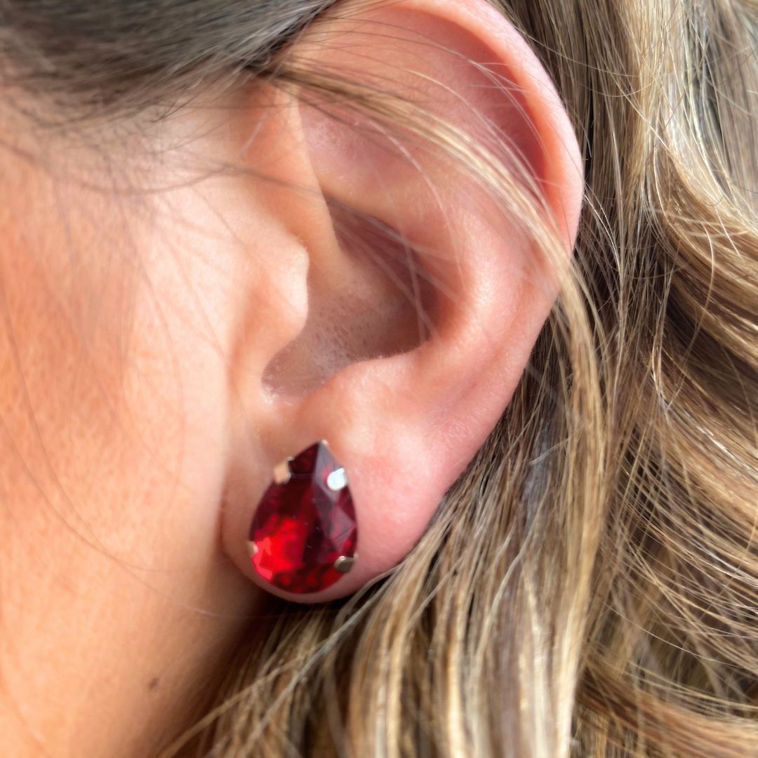 Jewel Teardrop Earrings