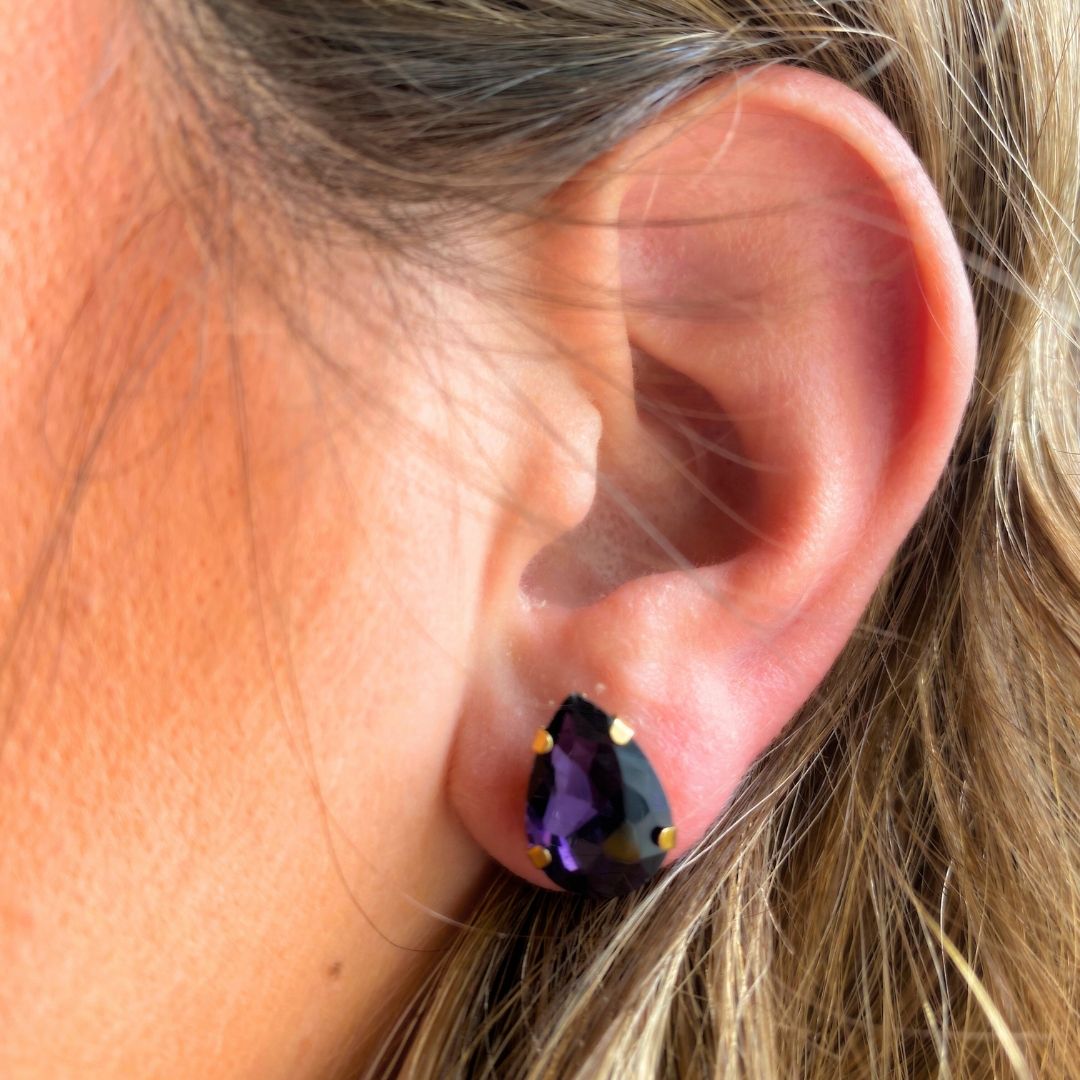 Jewel Teardrop Earrings