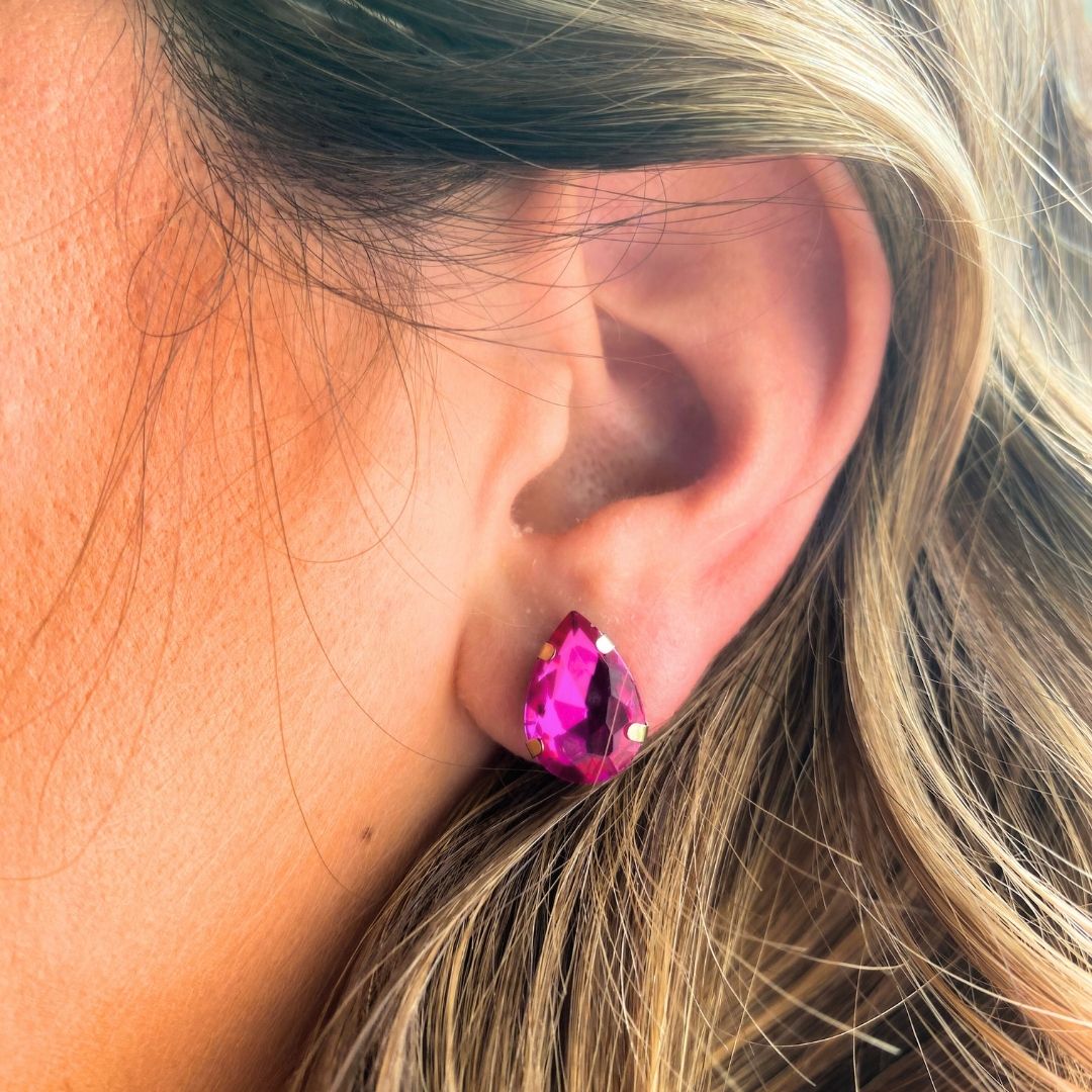 Jewel Teardrop Earrings