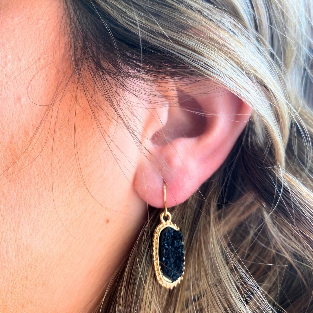 Stone Dangle Earrings
