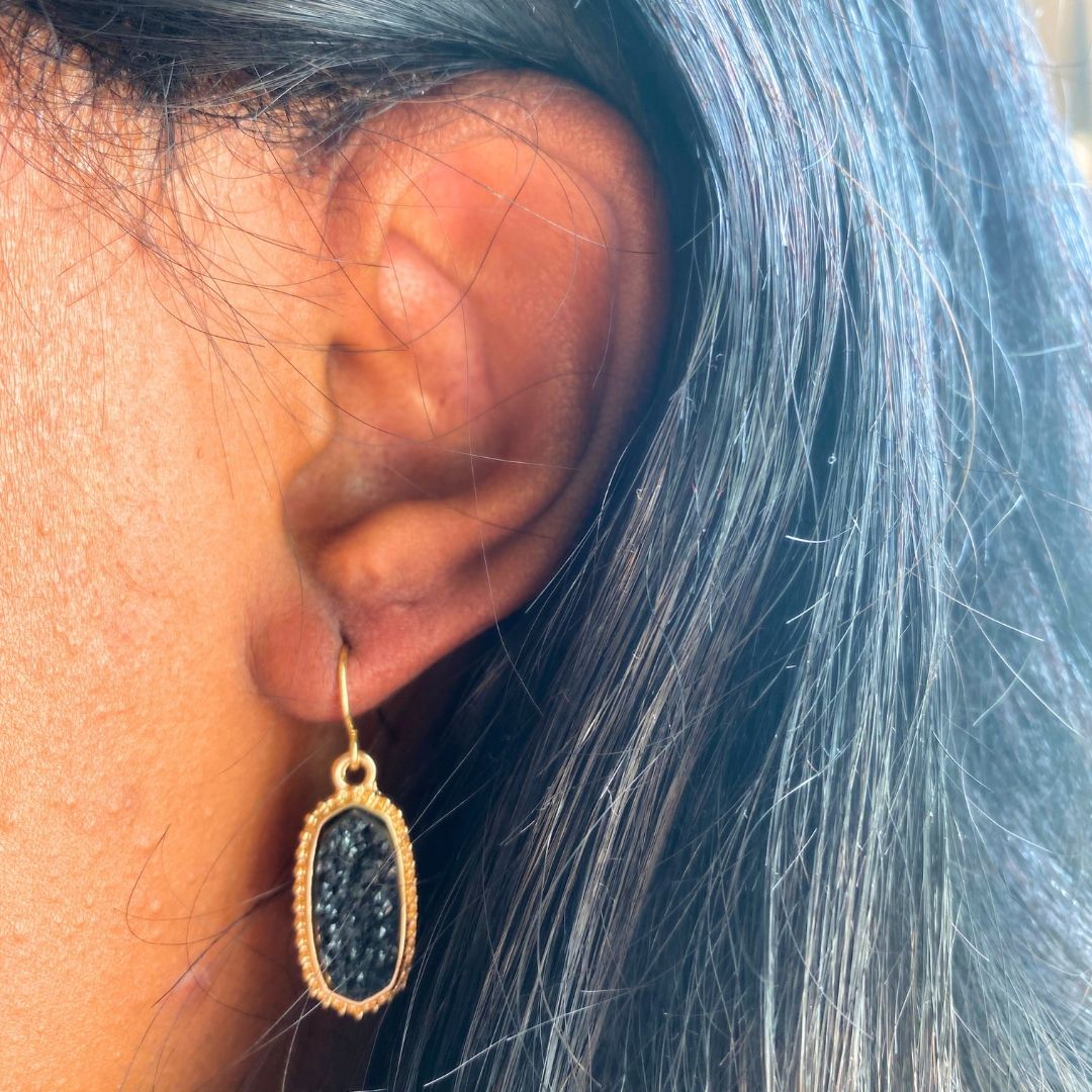 Stone Dangle Earrings