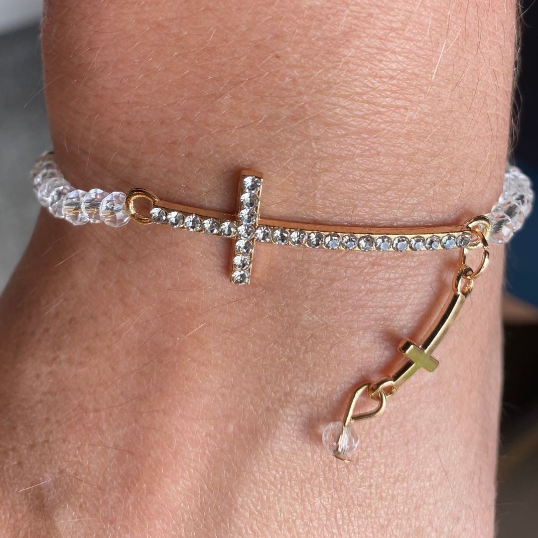 Cross Beaded Bracelet