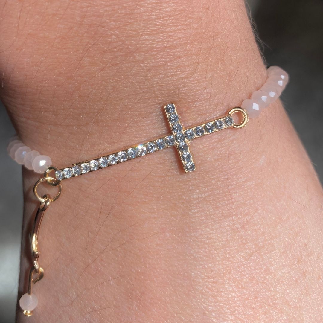 Cross Beaded Bracelet