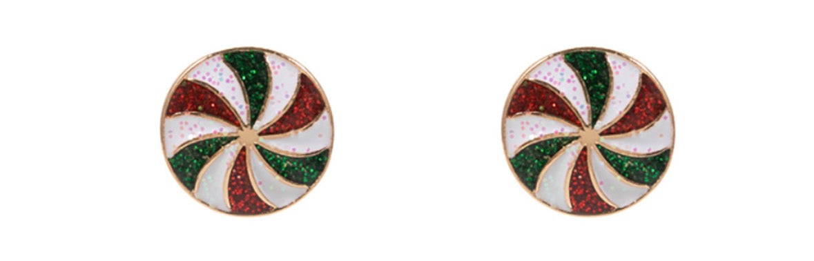 Christmas Candy Stud Earrings