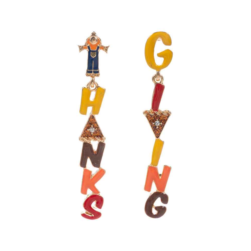 Thanksgiving Message Earrings
