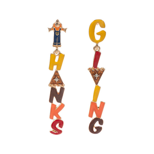 Thanksgiving Message Earrings