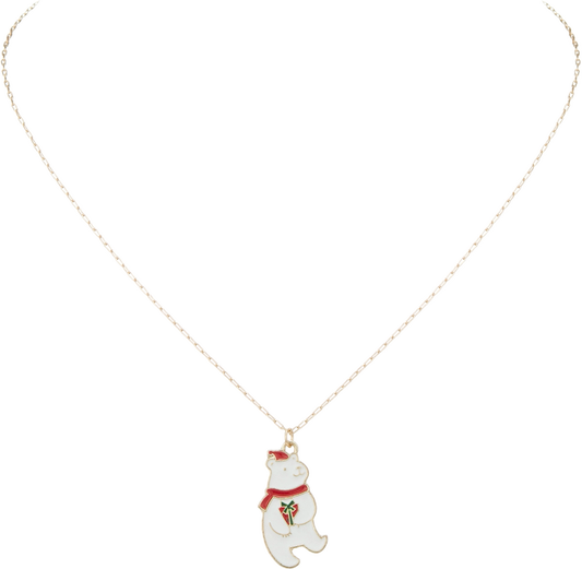 Polar Bear Pendant Necklace