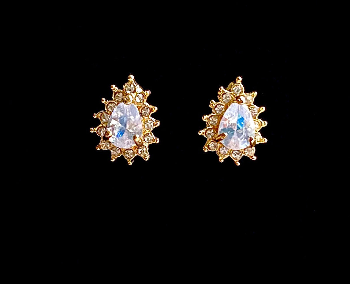 Teardrop Stud Earrings