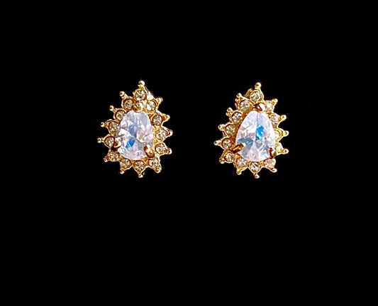 Teardrop Stud Earrings