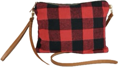 Plaid Crossbody/ Clutch