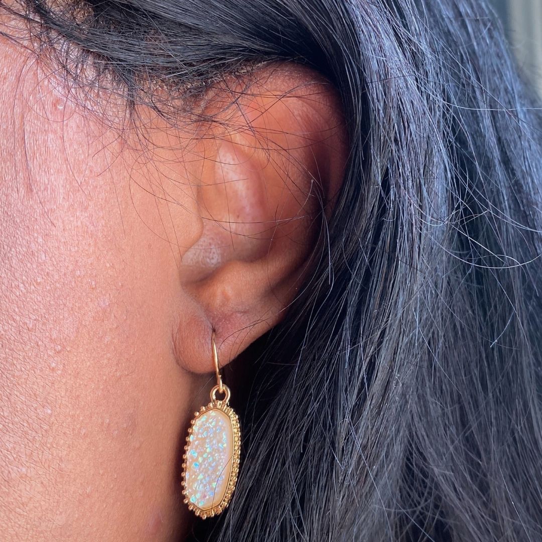Stone Dangle Earrings