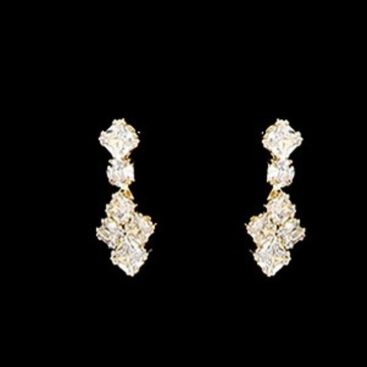 Stone Cluster Earrings