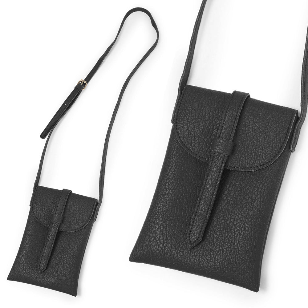 Faux Leather Crossbody Bag