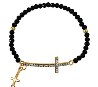 Cross Beaded Bracelet