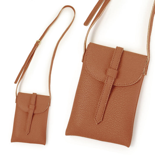 Faux Leather Crossbody Bag