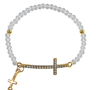 Cross Beaded Bracelet