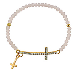 Cross Beaded Bracelet